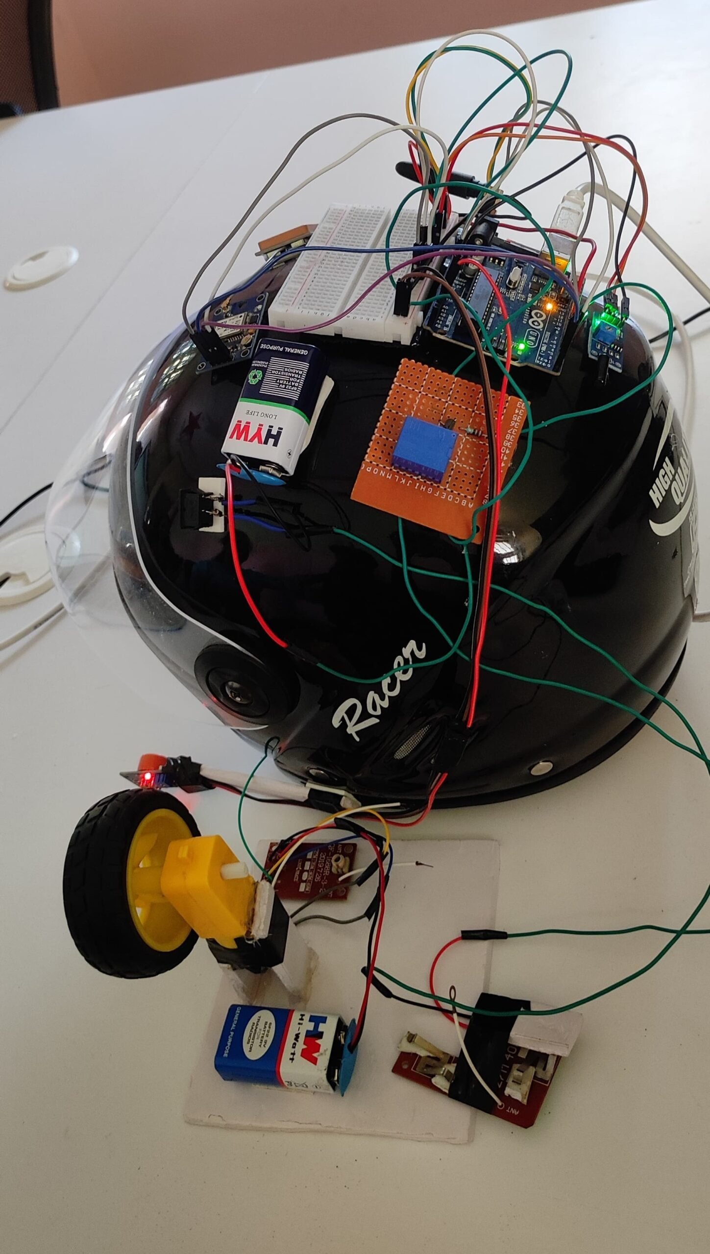 Smart Helmet with safety features